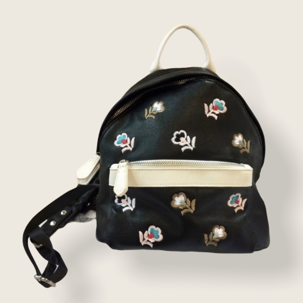 Dream Control Floral Embroidered Vegan Backpack